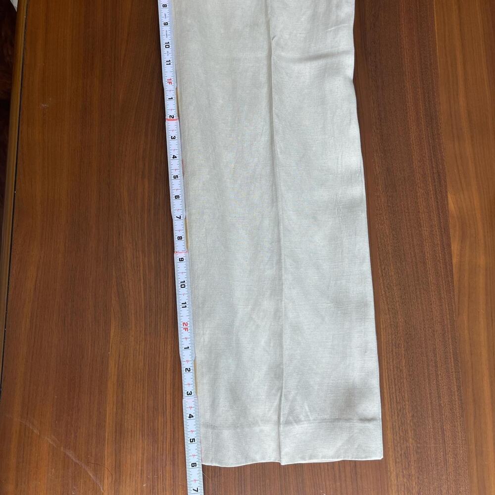 Ralph Lauren Cream Linen/Silk Pants - Picture 7 of 8